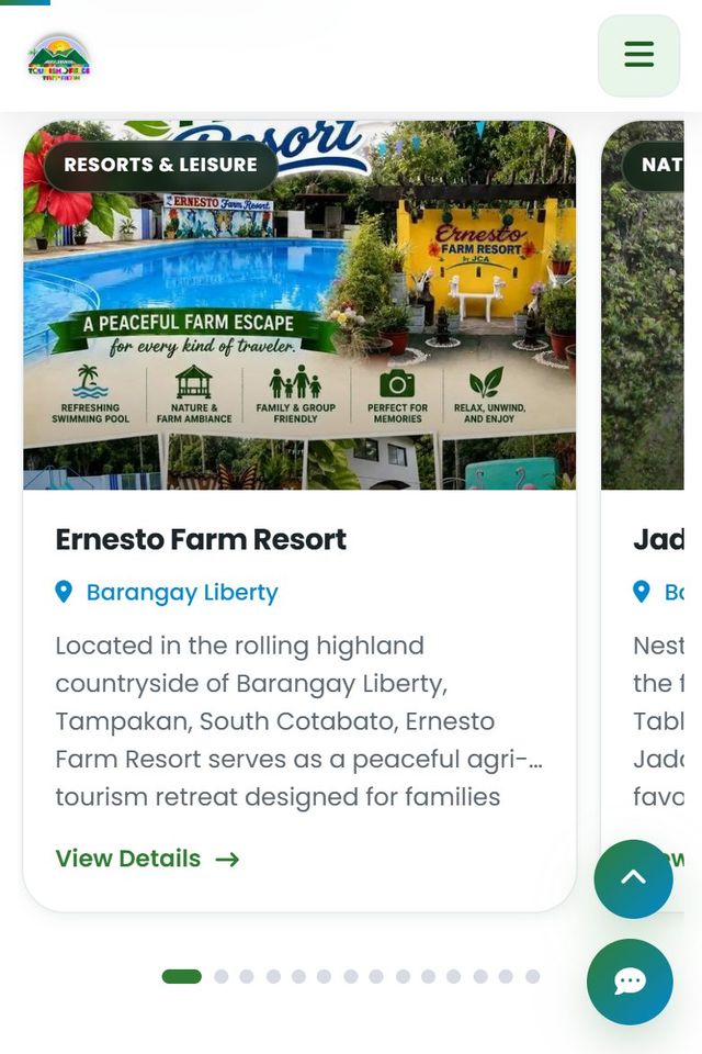 Tampakan destination cards